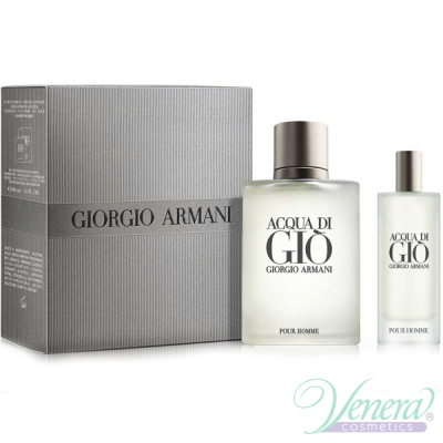 Armani Acqua Di Gio Комплект (EDT 100ml + EDT 15ml) за Мъже Мъжки Комплекти