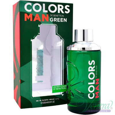 Benetton Colors Man Green EDT 200ml за Мъже Мъжки Парфюми