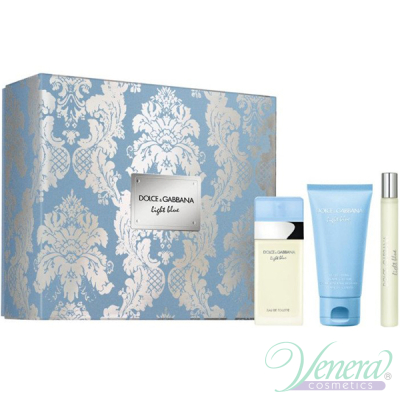 Dolce&Gabbana Light Blue Комплект (EDT 50ml + Body Cream 50ml + EDT 10ml) за Жени Дамски Комплекти