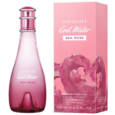 Davidoff Cool Water Sea Rose Summer Edition EDT 100ml за Жени БЕЗ ОПАКОВКА Дамски Парфюми без опаковка