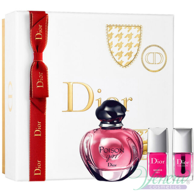 Dior Poison Girl Комплект (EDP 50ml + Nail Glow 7ml + Dior Vernis 7ml) за Жени Дамски Комплект
