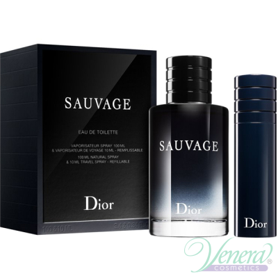 Dior Sauvage Комплект (EDT 100ml + EDT 10ml) за Мъже Мъжки Комплекти