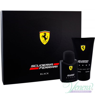 Ferrari Scuderia Ferrari Black Комплект (EDT 75ml + SG 150ml) за Мъже Мъжки Комплекти