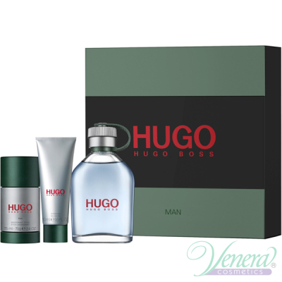 Hugo Boss Hugo Комплект (EDT 125ml + Deo Stick 75ml + SG 50ml) за Мъже Мъжки Комплекти