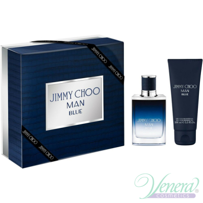 Jimmy Choo Man Blue Комплект (EDT 50ml + SG 100ml) за Мъже Мъжки Комплект