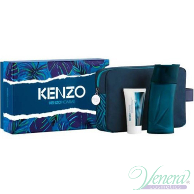 Kenzo Pour Homme Комплект (EDT 100ml + AS Balm 50ml + Pouch) за Мъже Мъжки Комплекти