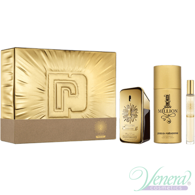 Paco Rabanne 1 Million Parfum Комплект (EDP 50ml + EDP 10ml + Deo Spray 150ml) за Мъже