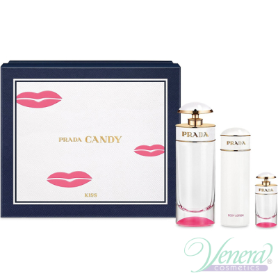 Prada Candy Kiss Set (EDP 80ml + EDP 7ml + BL 75ml) за Жени