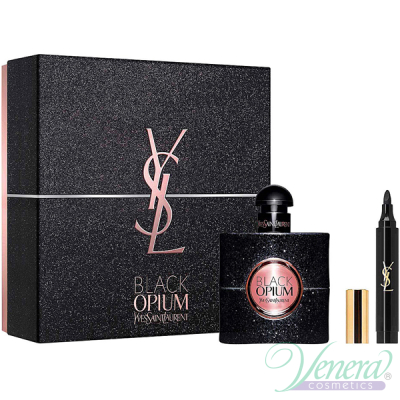 YSL Black Opium Комплект (EDP 50ml + Conture Eye Marker) за Жени Дамски Комплекти