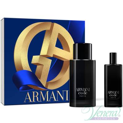 Armani Code Parfum Комплект (Parfum 75ml + Parfum 15ml) за Mъже Мъжки Комплекти