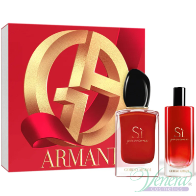 Armani Si Passione Комплект (EDP 50ml + EDP 15ml) за Жени Дамски Комплекти