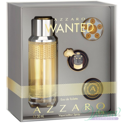 Azzaro Wanted Комплект (EDT 30ml + 3 Pins) за Мъже