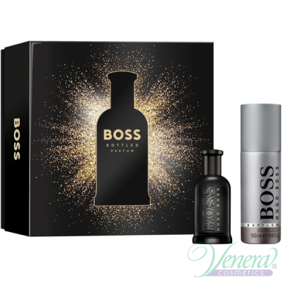 Boss Bottled Parfum Комплект (Parfum 50ml + Deo Spray 150ml) за Мъже Мъжки Комплекти