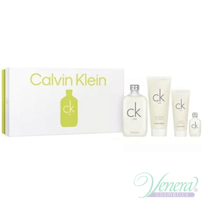 Calvin Klein CK One Комплект (EDT 200ml + EDT 15ml + BL 100ml + SG 200ml) за Мъже и Жени Мъжки и Дамски Комплекти