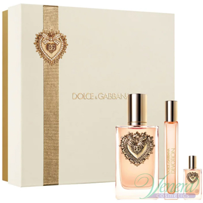 Dolce&Gabbana Devotion Комплект (EDP 100ml + EDP 10ml + EDP 5ml) за Жени Дамски Комплекти