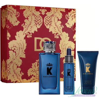 Dolce&Gabbana K by Dolce&Gabbana Eau de Parfum Комплект (EDP 100ml + Beard Oil 15ml + SG 50ml) за Мъже