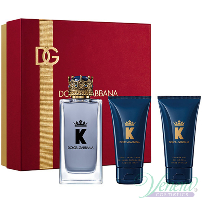 Dolce&Gabbana K by Dolce&Gabbana Комплект (EDT 100ml + AS Balm 50ml + SG 50ml) за Мъже Мъжки Парфюми