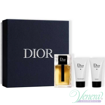 Dior Homme 2020 Комплект (EDT 100ml + AS Balm 50ml + SG 50ml) за Мъже Мъжки Комплекти