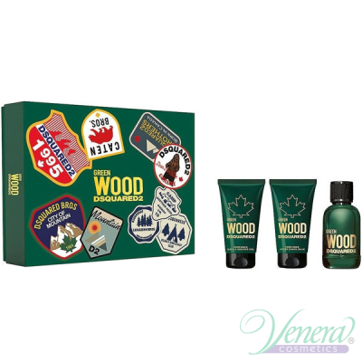 Dsquared2 Green Wood Set (EDT 50ml + AS Ba...