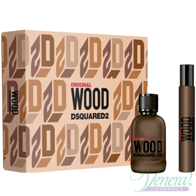 Dsquared2 Original Wood Комплект (EDP 50ml + EDP 10ml) за Мъже Мъжки Комплекти