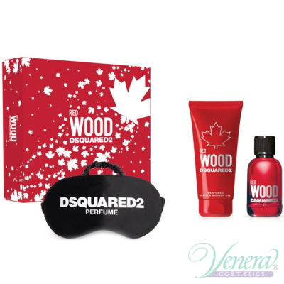 Dsquared2 Red Wood Комплект (EDT 50ml + SG 100ml + Night Mask) за Жени Дамски Комплекти