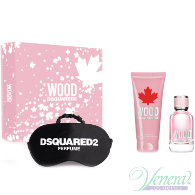 Dsquared2 Wood for Her Комплект (EDT 50ml + SG 100ml + Night Mask) за Жени Дамски Комплекти