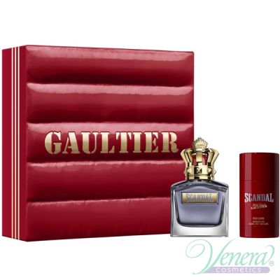 Jean Paul Gaultier Scandal Pour Homme Комплект (EDT 100ml + Deo Stick 75ml) за Мъже Мъжки Комплекти