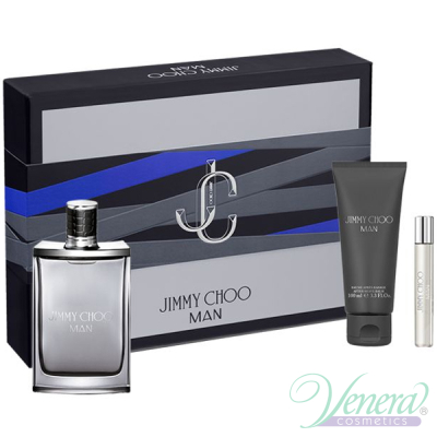 Jimmy Choo Man Комплект (EDT 100ml + EDT 7.5ml +SG 100ml) за Мъже Мъжки Комплекти