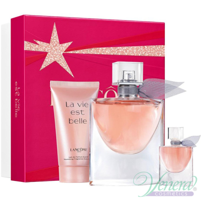 Lancome La Vie Est Belle Комплект (EDP 50ml + BL 50ml + EDP 4ml) за Жени Дамски Комплекти