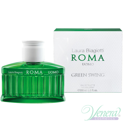 Laura Biagiotti Roma Uomo Green Swing EDT 200ml за Мъже Мъжки Парфюми