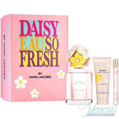 Marc Jacobs Daisy Eau So Fresh Комплект (EDT 75ml + EDT 10ml + BL 75ml) за Жени Дамски Комплекти