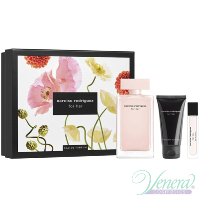 Narciso Rodriguez for Her Комплект (EDP 100ml + EDP 10ml + BL 50ml) за Жени Дамски Комплекти