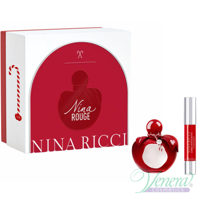 Nina Ricci Nina Rouge Комплект (EDT 50ml + Lipstick) за Жени Дамски Комплекти