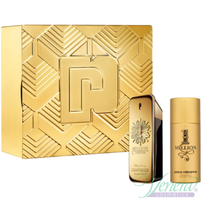 Paco Rabanne 1 Million Parfum Комплект (EDP 100ml + Deo Spray 150ml) за Мъже Мъжки Комплекти