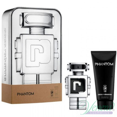Paco Rabanne Phantom Комплект (EDT 50ml + Shower Gel 100ml) за Мъже Мъжки Комплекти