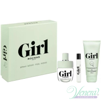 Rochas Girl Комплект (EDT 100ml + EDT 7.5ml + BL 100ml) за Жени Дамски Комплекти