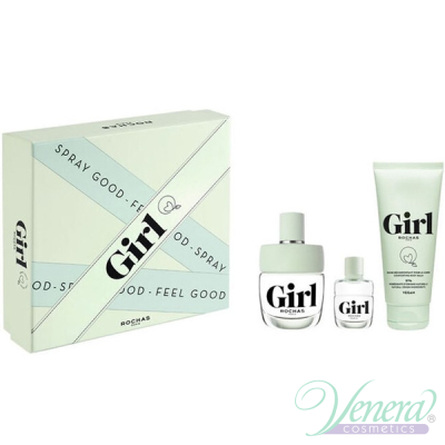 Rochas Girl Комплект (EDT 100ml + EDT 4.5ml + Body Wash 100ml) за Жени Дамски Комплекти