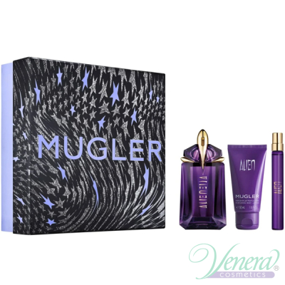 Thierry Mugler Alien Комплект (EDP 60ml + EDP 10ml + SG 50ml) за Жени Дамски Комплекти