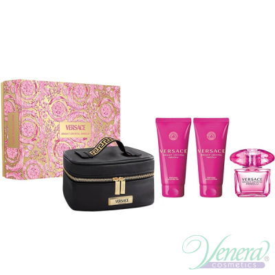 Versace Bright Crystal Absolu Комплект (EDP 90ml + BL 100ml + SG 100ml + Bag) за Жени Дамски Комплекти