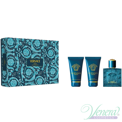 Versace Eros Комплект (EDT 50ml + AS Balm 50ml + SG 50ml) за Мъже За Мъже