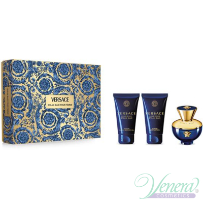 Versace Pour Femme Dylan Blue Комплект (EDP 50ml + BL 50ml + SG 50ml) за Жени Дамски Комплекти