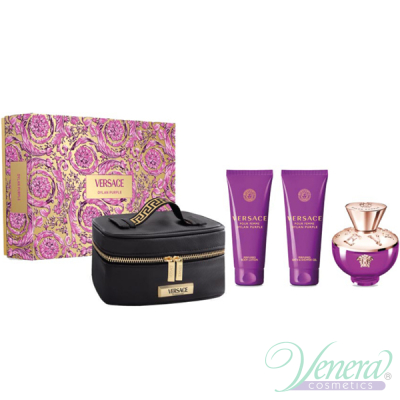 Versace Pour Femme Dylan Purple Комплект (EDP 100ml + BL 100ml + SG 100ml + Bag) за Жени Дамски Комплекти