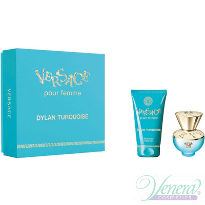Versace Pour Femme Dylan Turquoise Комплект (EDT 30ml + BL 50ml) за Жени Дамски Комплекти