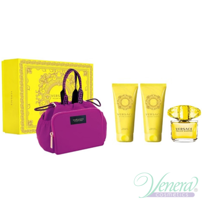 Versace Yellow Diamond Комплект (EDT 90ml + BL 100ml + SG 100ml + Bag) за Жени Дамски Комплекти