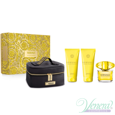 Versace Yellow Diamond Комплект (EDT 90ml + BL 100ml + SG 100ml + Bag) за Жени Дамски Комплекти