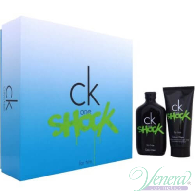 Calvin Klein CK One Shock Комплект (EDT 100ml + After Shave Balm 100ml) за Мъже За Мъже