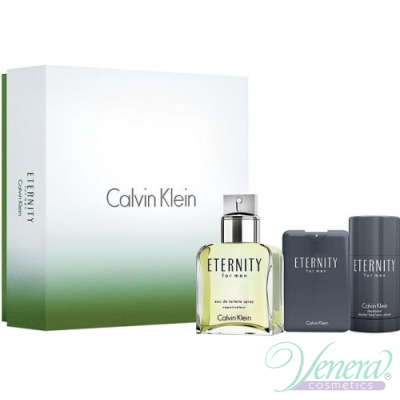 Calvin Klein Eternity Комплект (EDT 100ml +EDT 20ml + Deo Stick 75ml) за Мъже За Мъже