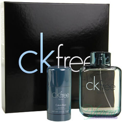 Calvin Klein CK Free Комплект (EDT 100ml + Deo Stick 75ml) за Мъже За Мъже