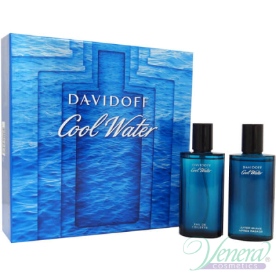 Davidoff Cool Water Комплект (EDT 75ml + AS Lotion 75ml) за Мъже Мъжки Комплекти