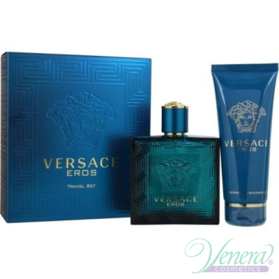 Versace Eros Комплект (EDT 100ml + Shower Gel 100ml) за Мъже За Мъже